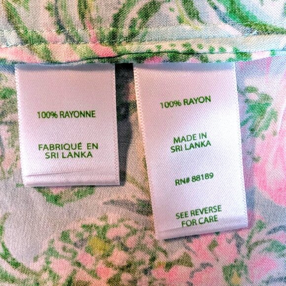 NWT Lilly Pulitzer Luna Bay Tunic Surf Blue Oh Diamond Girl Engineered Size XL - Picture 9 of 9